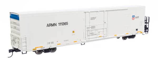 Walthers 910-4136 HO Scale 72' White Modern Refrigerator Boxcar UP #111365
