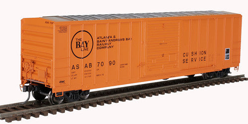 Atlas HO Scale 50' FMC SD Boxcar in Orange & Black - Atlanta & St. Andrews Bay #7099