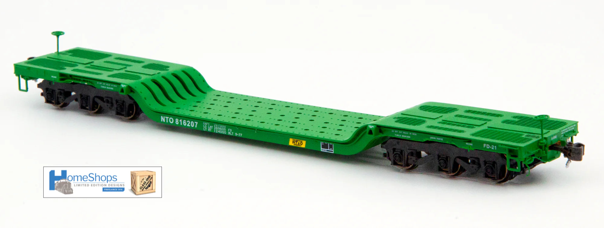 HomeShops HFF-002-001 NTO Natchez Trace Orient #816207 GSC Depressed Flat Car