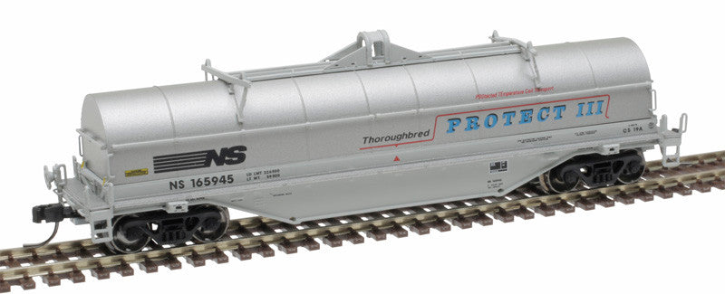 N Scale Atlas 50004890 42-Foot Coil Steel Freight Car of Norfolk Southern #165922 in Gray, Blue, Red with Protect III Feature