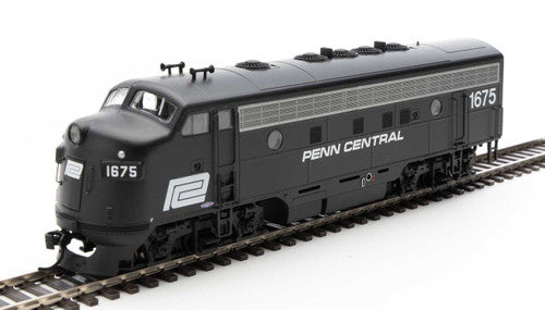 Walthers 19984 EMD F7 A/B PC Penn Central #1675, #3479 Black & White DCC Sound HO Scale