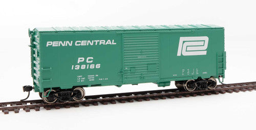 Walthers 910 - 45014 HO Scale 40-Foot ACF Modernized Welded Boxcar PC of Penn Central, Numbered #138166 for Model Railroads