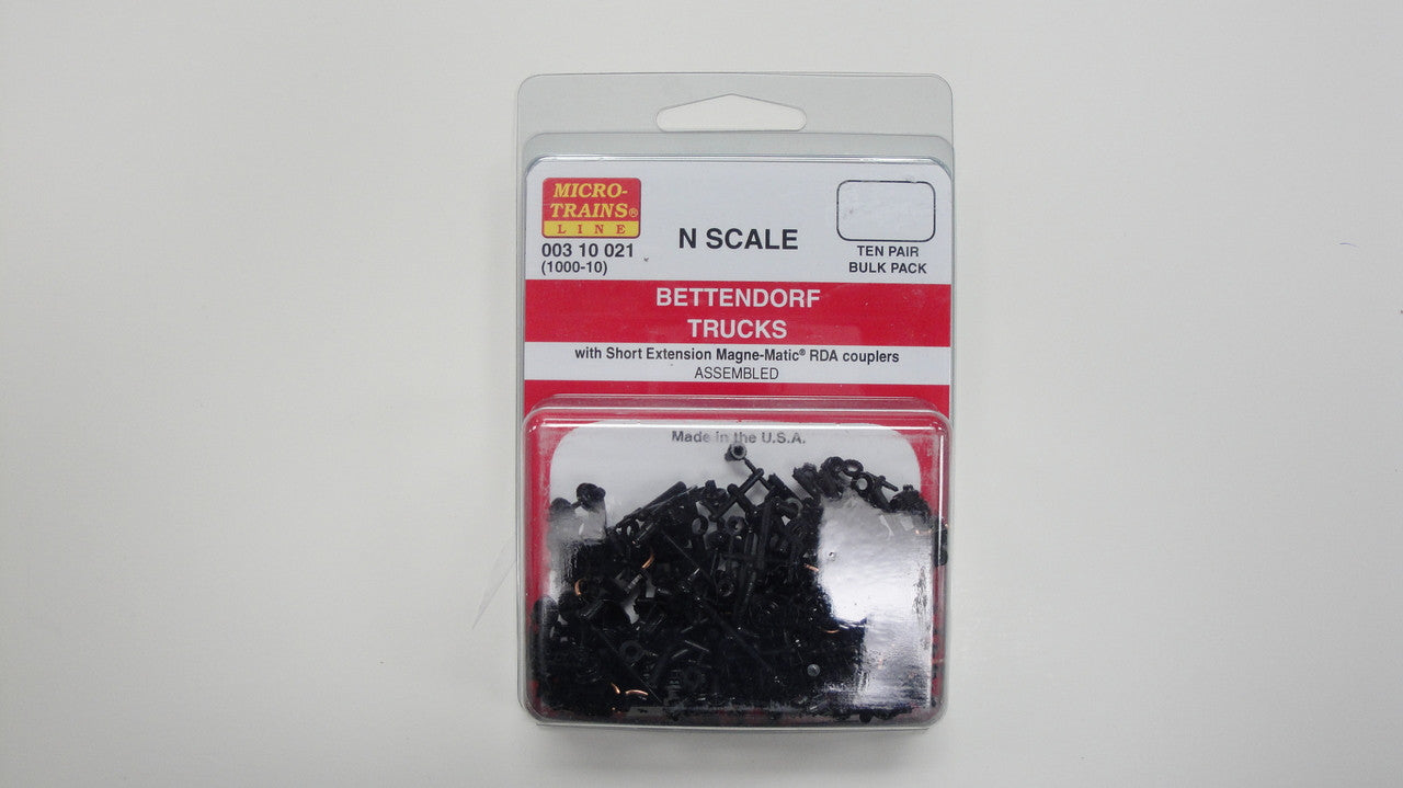 N Scale Micro Trains BETTENDORF Trucks Part # 00310021 (1000 - 10) - YANKEEDABBLER