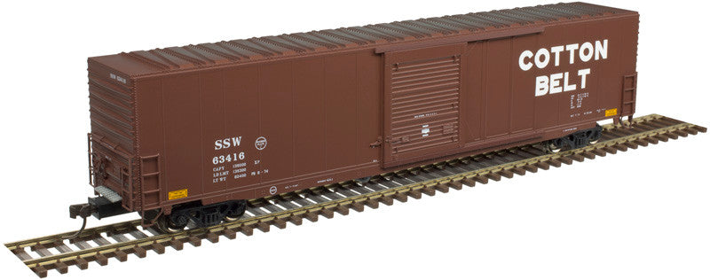 Atlas 20005678 60-Inch ACF Auto Parts Special Delivery Boxcar - Southern Pacific Railroad - Cotton Belt Line #63428 HO Scale Model Train Car