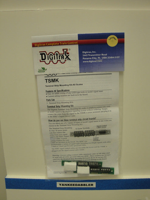 HO Scale Digitrax Terminal Strip Mounting Kit (Part # 245-TSMK)