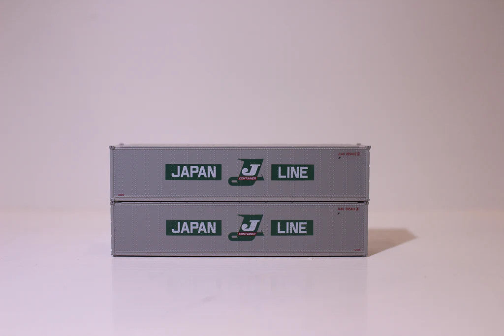 JTC N Scale 40' Standard Height (8'6) Smooth-side Japan Line Model Train Containers