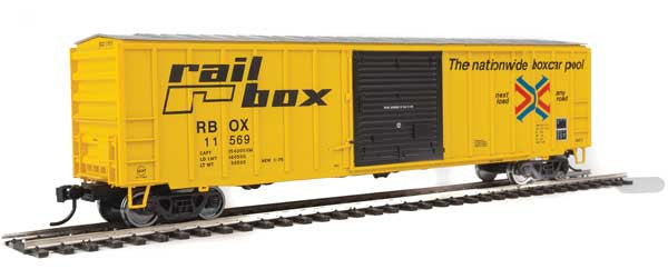 Walthers HO Scale 50-Foot ACF Exterior Post Boxcar - RBOX Railbox Model #11569 for Model Railroads