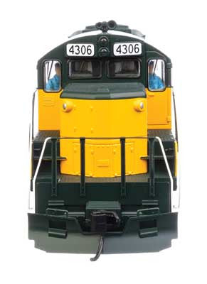 Walthers HO Scale EMD GP9 Phase II C&NW #4306 (Green, Yellow) with DCC & Sound