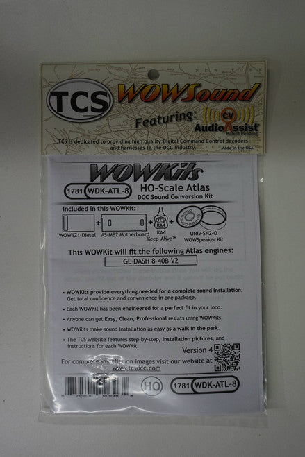 1781 TCS HO Scale Train Control Conversion Kit - Atlas Diesel Version 4