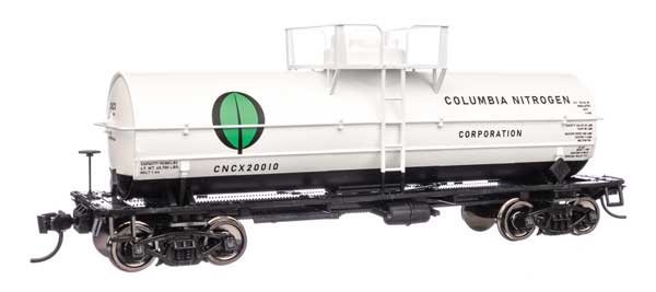 Walthers HO Scale 36' 10,000-Gallon Insulated Tank Car Columbia Nitrogen CNCX #20010