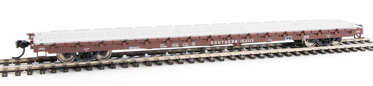 HO Scale Walthers 910-5375 60' Pullman-Standard Flatcar SOU Southern Railway #152113