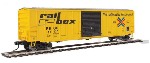 HO Scale Walthers 910-1833 50-Foot ACF Exterior Post Boxcar - Railbox RBOX #11435 for Model Railroads