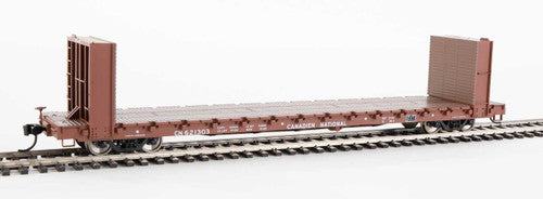 HO Scale Walthers 910-5801 60' Pullman-Standard Bulkhead Flatcar CN #621303