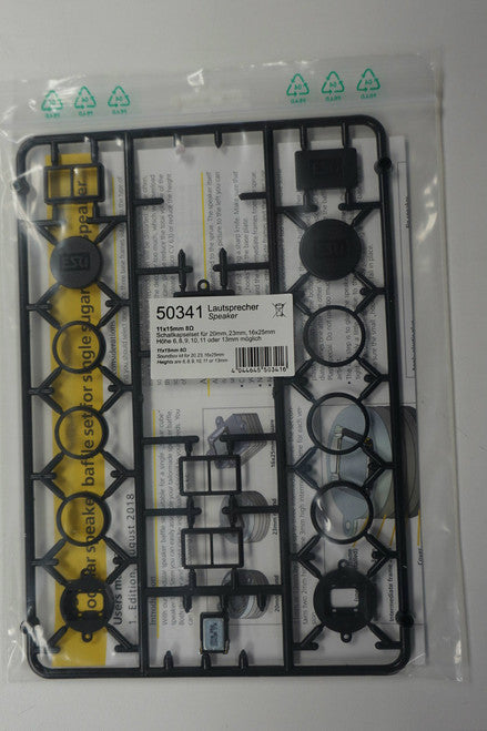 ESU 50341 Single 11x15mm Speaker Set, Modular Soundbox Kit for Multiple Sizes