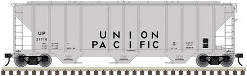 N Scale Atlas 50004603 4427 Covered Hopper Model of Union Pacific Train Car #21710, Part Number 150 - 50004603