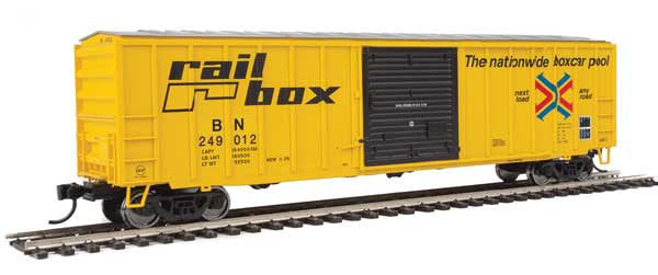 Walthers HO Scale 50' ACF Exterior Post Boxcar - BN Railbox #249012