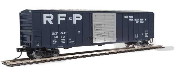 Walthers HO Scale Model Train - 910 - 1837 50 Foot ACF Exterior Post Boxcar Representing Richmond, Fredericksburg & Potomac (RF&P) #4013