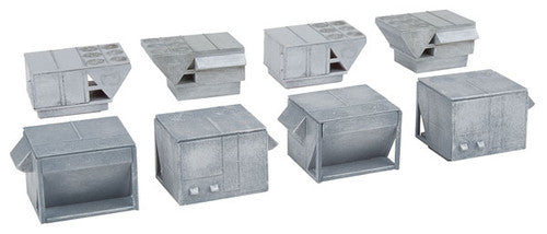 Walthers 3269 N Scale HVAC Unit Set (4 Pack) for Model Railroad Buildings