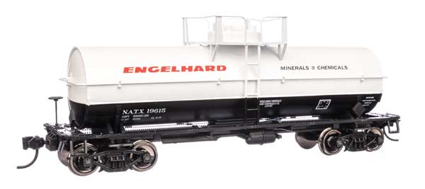 Walthers HO Scale 36' 10,000-Gallon Insulated Tank Car Engelhard NATX #19615