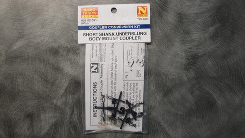 2004 N Scale MICRO TRAINS Short Shank Underslung Body Mount Coupler 001 02 051