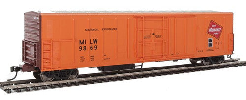 HO Scale Walthers 910 - 3932 57' Mechanical Reefer MILW Milwaukee Road #9869