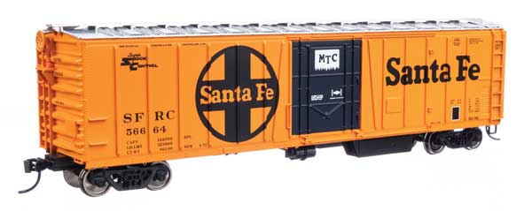 Walthers Mainline HO Scale 50-Foot AAR Mechanical Refrigerator Car - SFRC Santa Fe #56664 Model Train Accessory