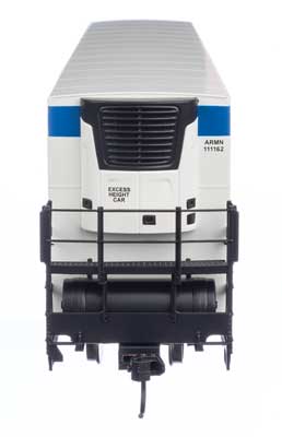 Walthers 910-4132 HO Scale 72-Foot Modern Refrigerator Boxcar for Union Pacific ARMN #111162 with White Color, Prominent Reporting Mark, Shield and Slogan