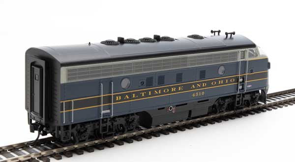 Walthers HO Scale EMD F7 A/B - B&O #4510, #5476 in Blue, Gray, Black - DCC & Sound