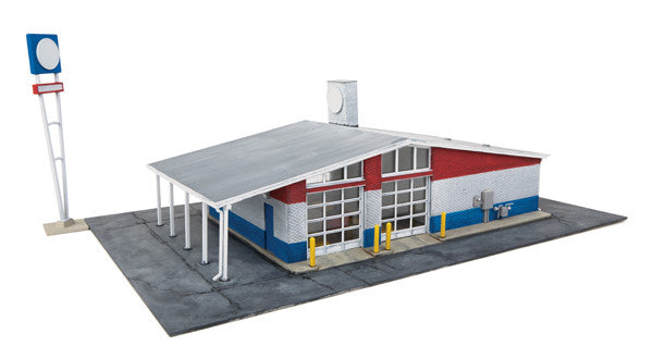 Walthers HO Scale 933 - 3543 Repurposed Drive - in Oil Change Gas Station Kit