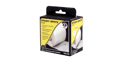 Woodland Scenics 1167 Sticky Spots(TM) 100-Piece Adhesive Patches for A Scale