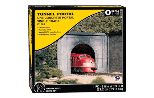 Woodland Scenics O Scale 8-3/8 x 9 (21.2 x 22.8cm) Concrete Tunnel Portal 1266