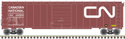 HO Scale Atlas 20005863 50' Postwar CN - Canadian National Boxcar #550017 (Red & White)