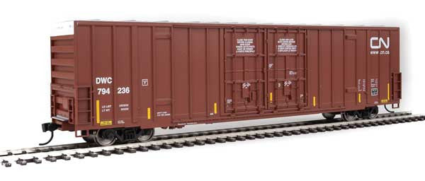 Walthers HO Scale 60-Foot High Cube Plate F Boxcar Model - CN Canadian National #794236 (Limited Edition)