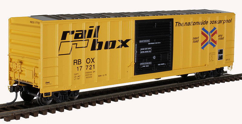 Atlas HO Scale 50' Yellow & Black SD Boxcar Railbox #18033
