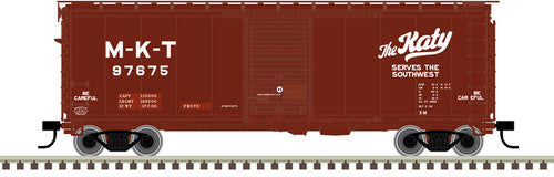 N Scale Atlas 50005775 PS-1 40' Red & White Boxcar - Missouri-Kansas-Texas #97675
