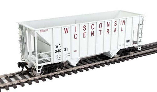 Walthers HO Scale 34' 100-Ton 2-Bay Hopper - Wisconsin Central WC #34031