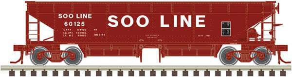 Atlas 20004565 HO Scale 70-Ton Hart Ballast Car - Soo Line #60125