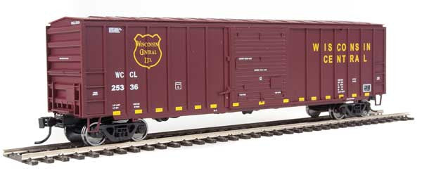 HO Scale Walthers 910-1845 50' ACF Exterior Post Boxcar - Wisconsin Central #25336