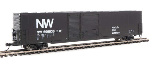 Walthers HO Scale 60-Foot Auto Parts Boxcar Model of Norfolk & Western Railroad with Number #600636 (Item 910 - 3211)