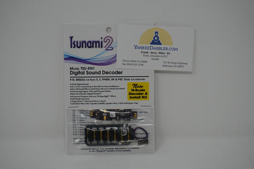 Soundtraxx Tsunami 2 DCC N-Scale Sound Decoder - Kato Locomotives Installation Kit #678-885032