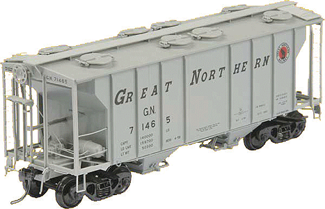Kadee 8022 HO Scale PS-2 Two Bay Hopper - Great Northern #71465