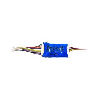 Digitrax DH187D Mobile Decoder for HO Scale Trains - 1.0 Amp Continuous/2 Amp Peak, 8 Functions, Replaces DH166D