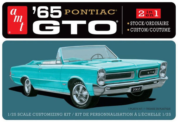 AMT 1191 1965 Pontiac GTO Convertible 1/25 Scale Plastic Model Building Kit