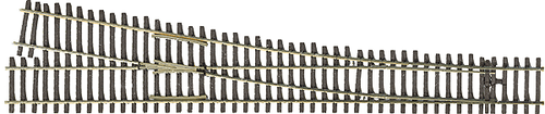 HO Scale Micro Engineering 14 - 706 HO Code 83 #6 Right - Hand Metal Frog Turnout for Model Trains