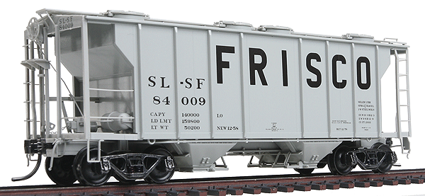 Kadee 8030 HO Scale SLSF - FRISCO PS - 2 Two Bay Hoppers #84009
