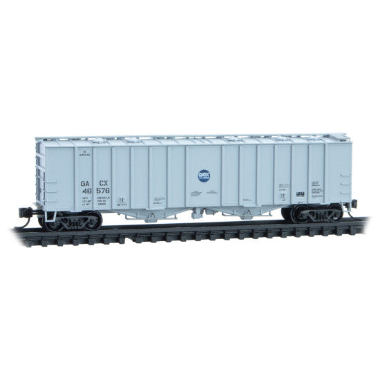 N Scale Model Railway 50-Foot Two-Bay Airslide Hopper GACX with Road Number 46576 by Micro Trains
