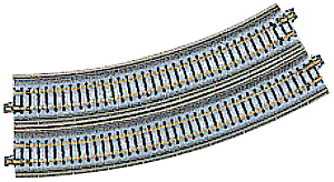Kato N Scale Model Train 20-531 348mm (13 3/4 inches) Radius 30 Degree Single Track Viaduct Curve Track Set of 2 Pieces