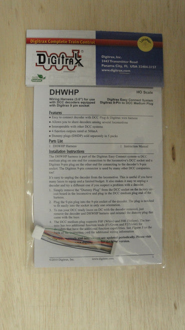 Digitrax HO Scale Long Wire Harness - Part # 245 - DHWHP for DCC Systems