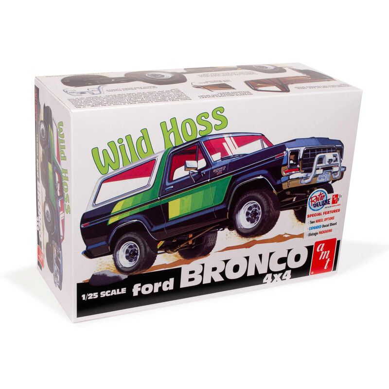 1/25 Scale Collectible Model Kit of 1978 Ford Bronco 4x4 Wild Hoss by AMT