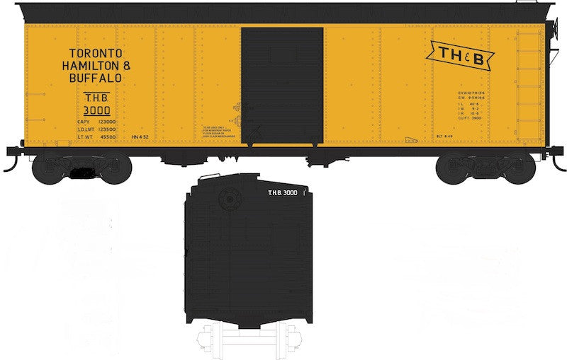 HO Scale Bowser 2_5964 40' TH&B Toronto Hamilton & Buffalo Boxcar #3260